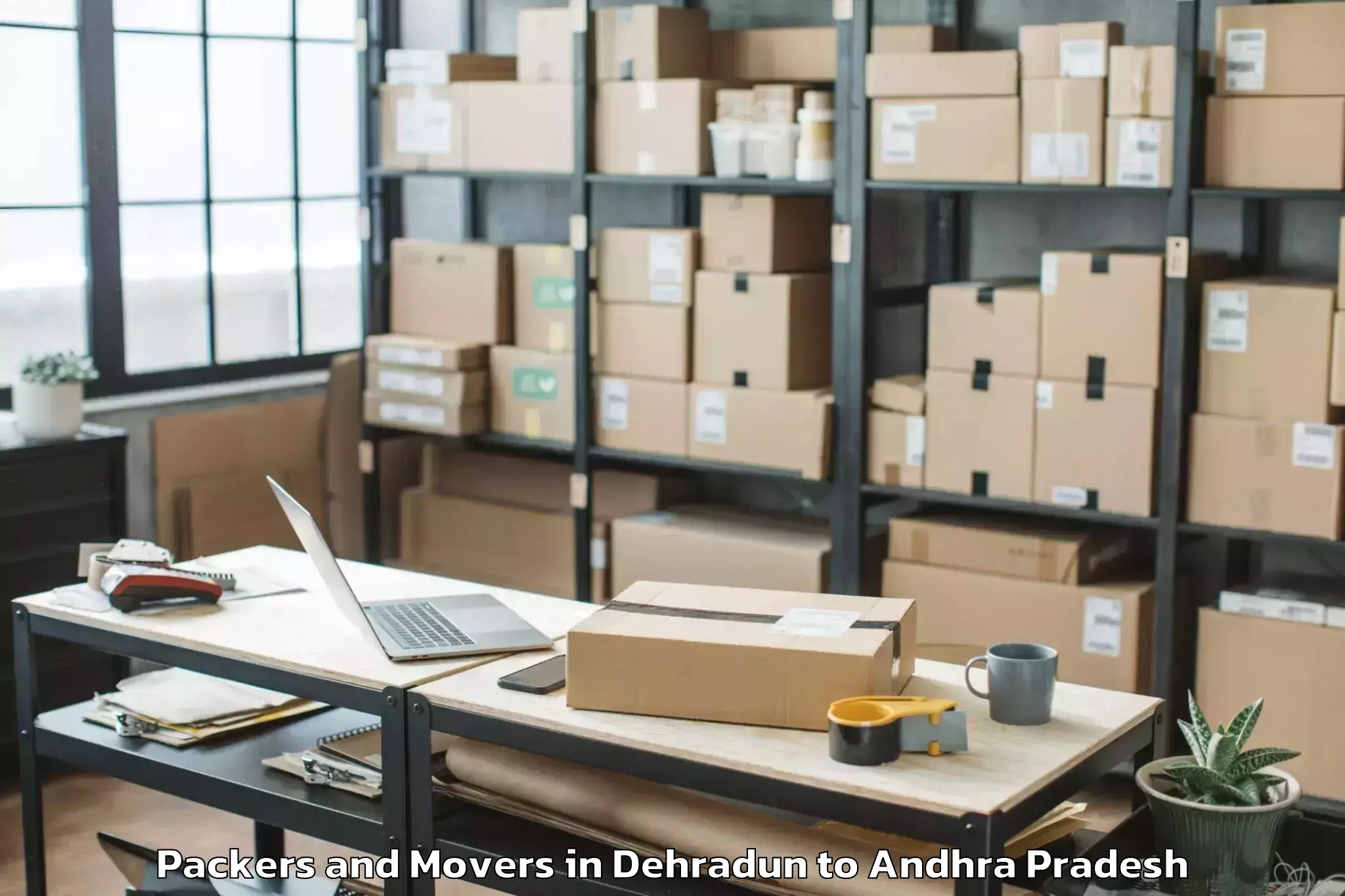 Professional Dehradun to Peddaraveedu Packers And Movers